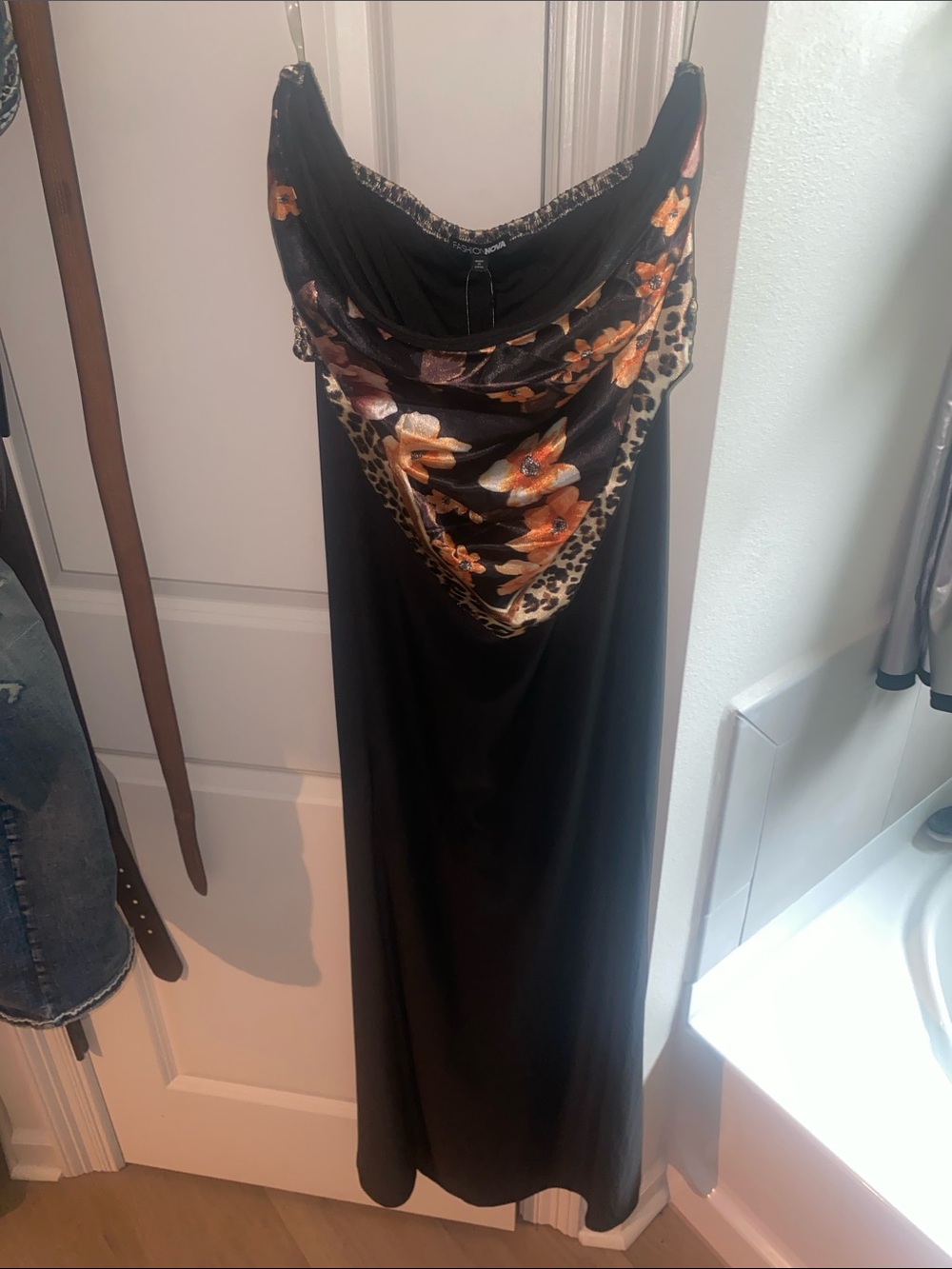Floral Maxi Tube Dress